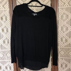 Black, shimmery sweater
